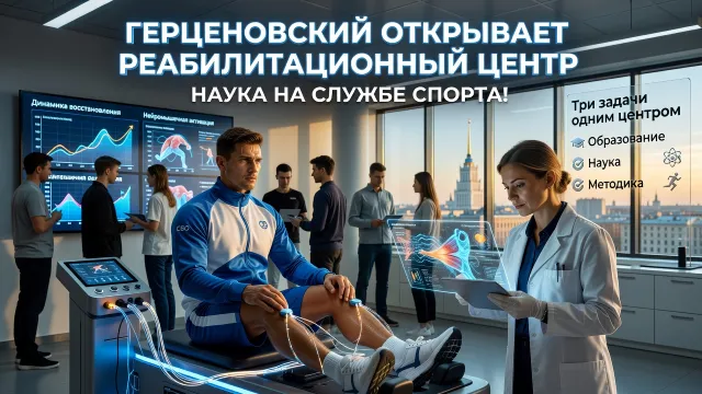 Герценовский открывает реабилитационный центр. Наука на службе спорта!